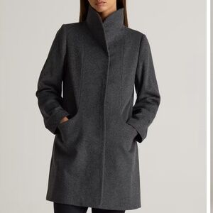 Quince Charcoal Trench Coat for Women